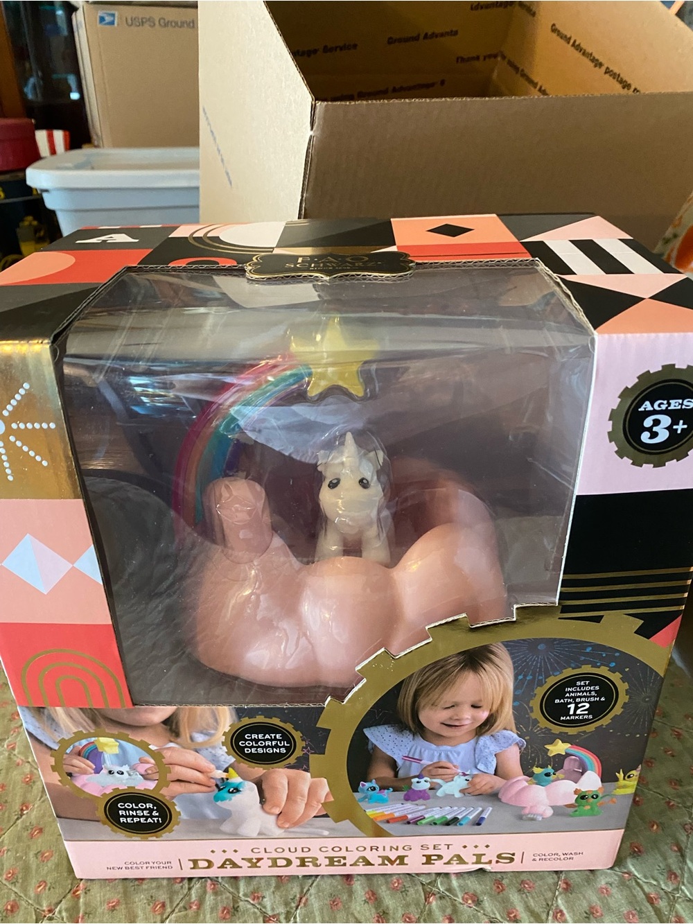 FAO SCHWARZ Daydream Pals Cloud Coloring Set Unicorn Nwts